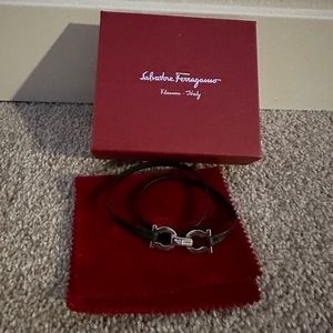 Ferragmo leather wrap bracelet